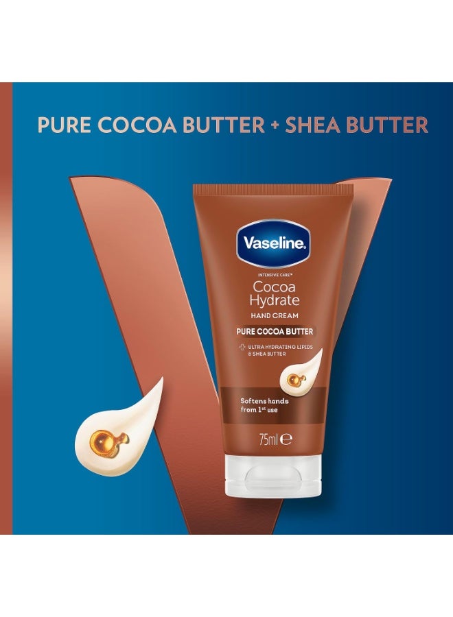 Vaseline Intensive Care Cocoa Hydrate moisturiser with ultra-hydrating lipids and shea butter Hand Cream for dry hands 75 ml - Image 3